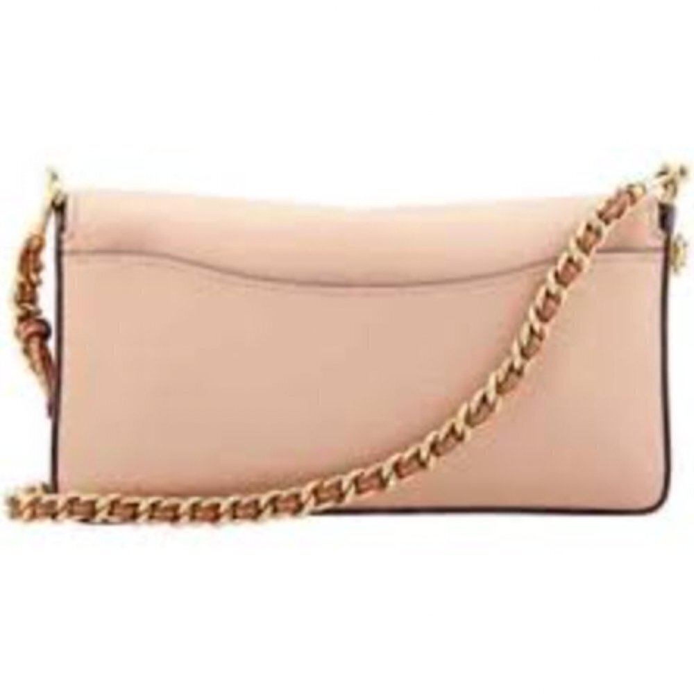 NEW Coach Dusty Pink Leather Crystal Embellished Dinky Crossbody Bag - Picture 2 of 12